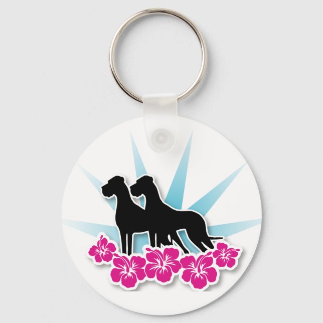 Great Dane Graphics Key Ring (Front)