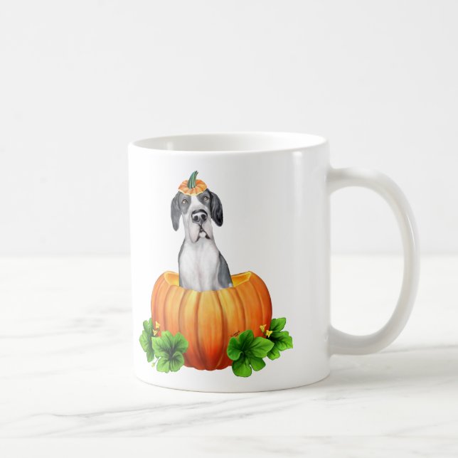 Great Dane Halloween Fawn/Mantle UC custom Coffee Mug (Right)