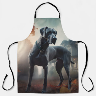 Great Dane Halloween Scary Apron