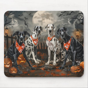Great Dane Halloween Spooky Mouse Mat