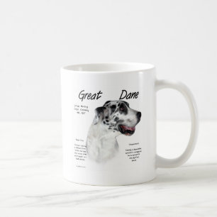 Great Dane (harlequin) History Design Coffee Mug