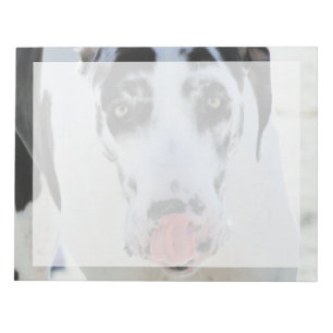 Great Dane - Harlequin - My Tongue Touches My Nose Notepad