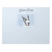 Great Dane (Harlequin) Painting - Original Dog Art