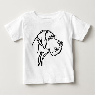 Great Dane Head drawing Baby T-Shirt