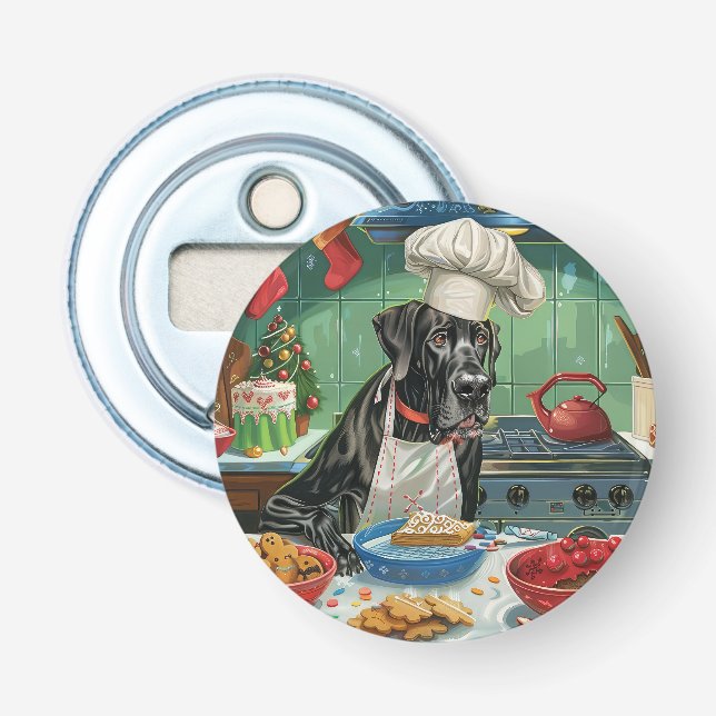 Great Dane Holiday Baking: Festive Christmas Bottle Opener (Front)