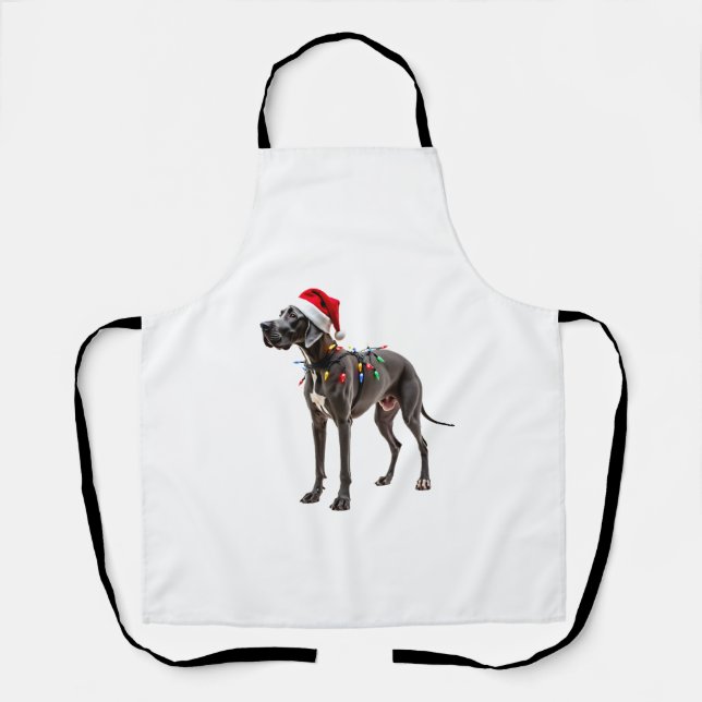 Great Dane Holiday Christmas Light  (2) Apron (Front)