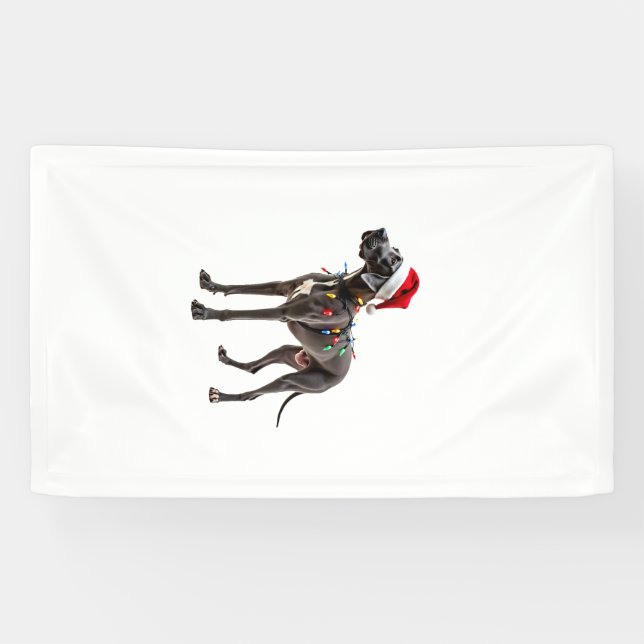 Great Dane Holiday Christmas Light  (2) Banner (Horizontal)