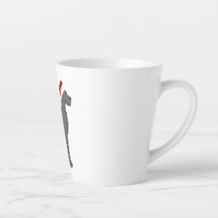 Great Dane Holiday Christmas Light Latte Mug