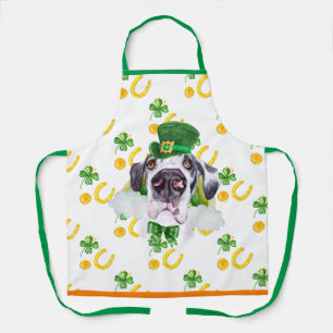 Great Dane Holiday Home Decor St Patrick's Day Dog Apron