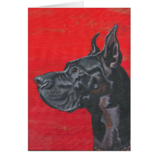 Great Dane in acrylic