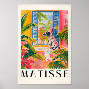 Great Dane In Bathtub, Funny Bathroom Wall Art, Do Poster