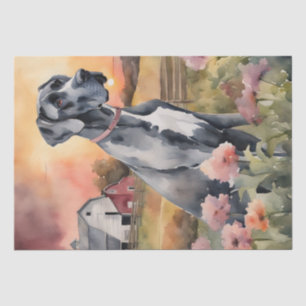 Great Dane in Countryside Bliss Decoupage Tissue Paper