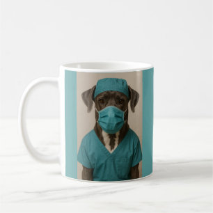 Great Dane in Scrubs Coffee Mug