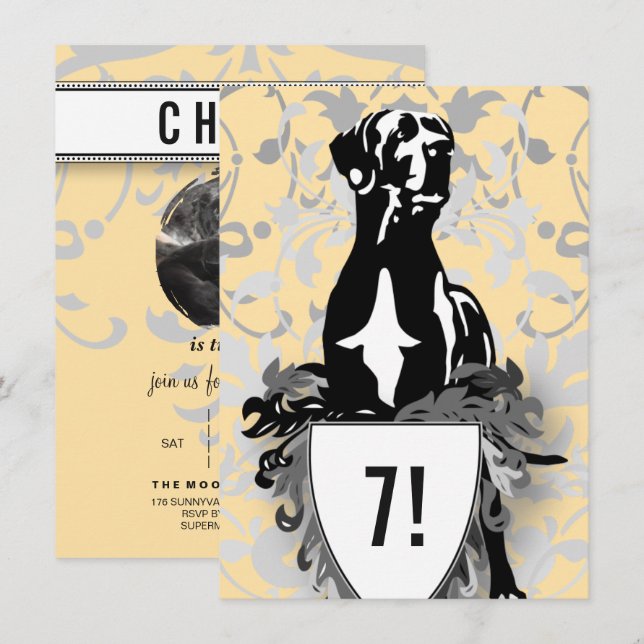 Great Dane Invitation (Front/Back)