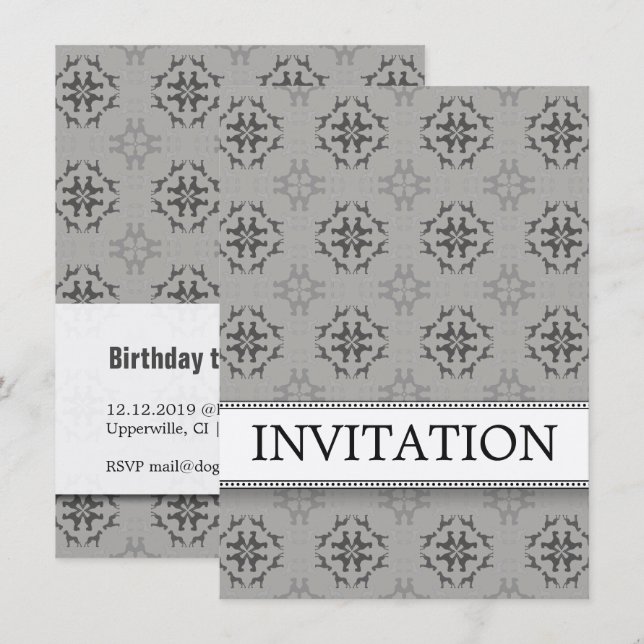 Great Dane Invitation (Front/Back)