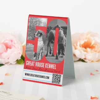 Great Dane Kennel QR Code Promotional sign
