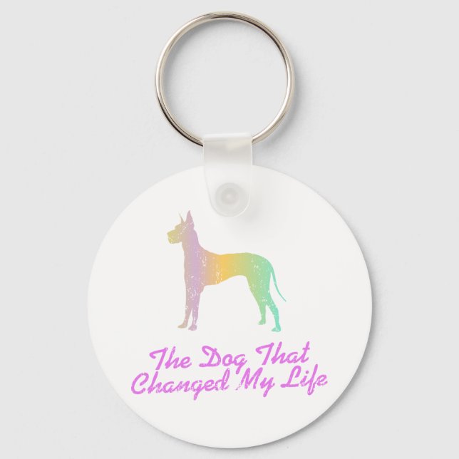 Great Dane Key Ring (Front)
