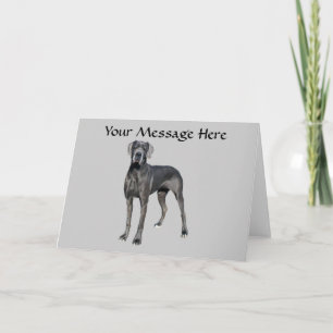 Great Dane King of Dogs Greeting Card
