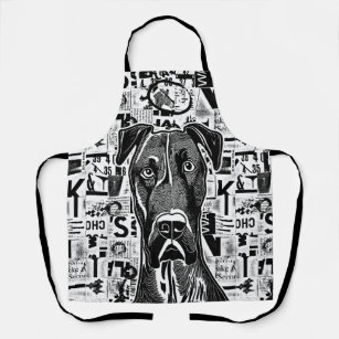 Great Dane Kitchen or Dog Grooming Apron