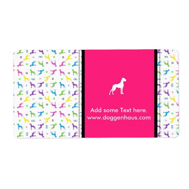 Great Dane label (Front)