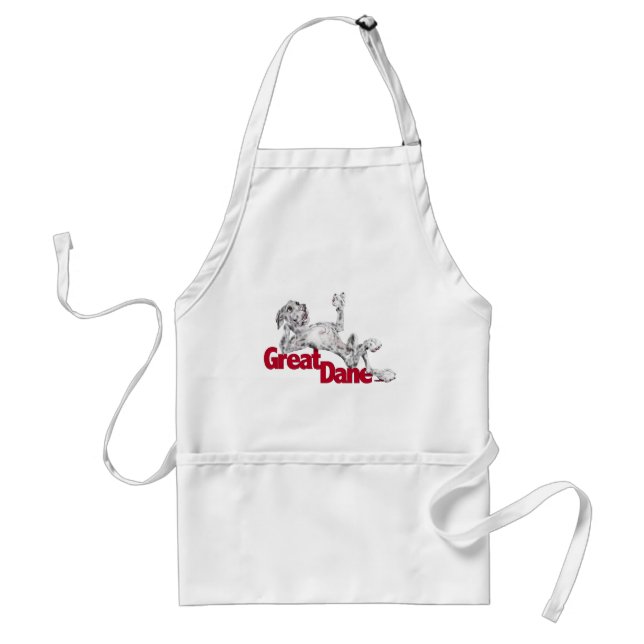 Great Dane Laid Back Merle UC Standard Apron (Front)
