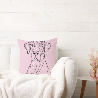 Great Dane Linedrawing Cushion