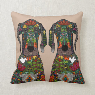 Great Dane love beige Cushion