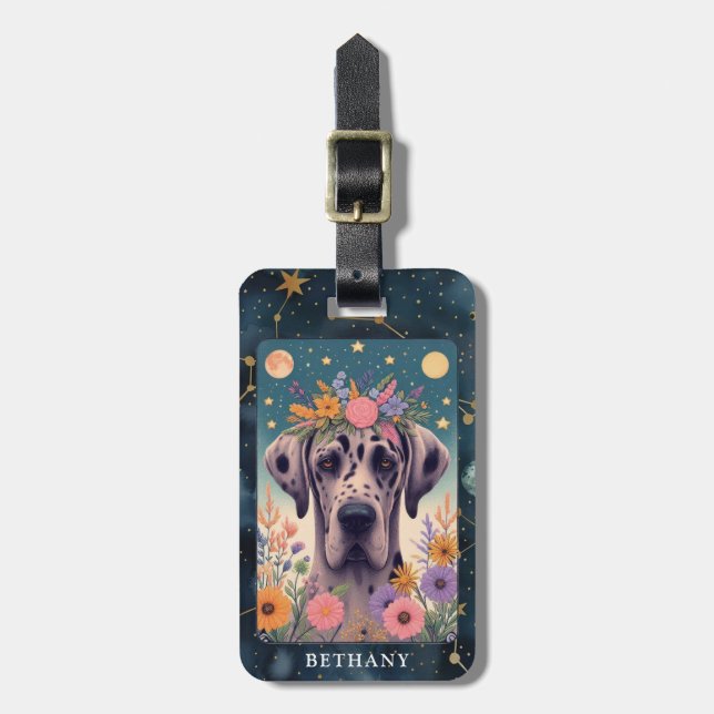 Great Dane Luggage Tag (Front Vertical)