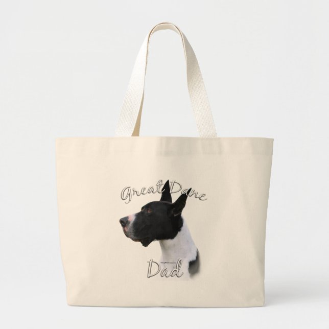 Great Dane (mantle) Dad 2 Large Tote Bag (Front)