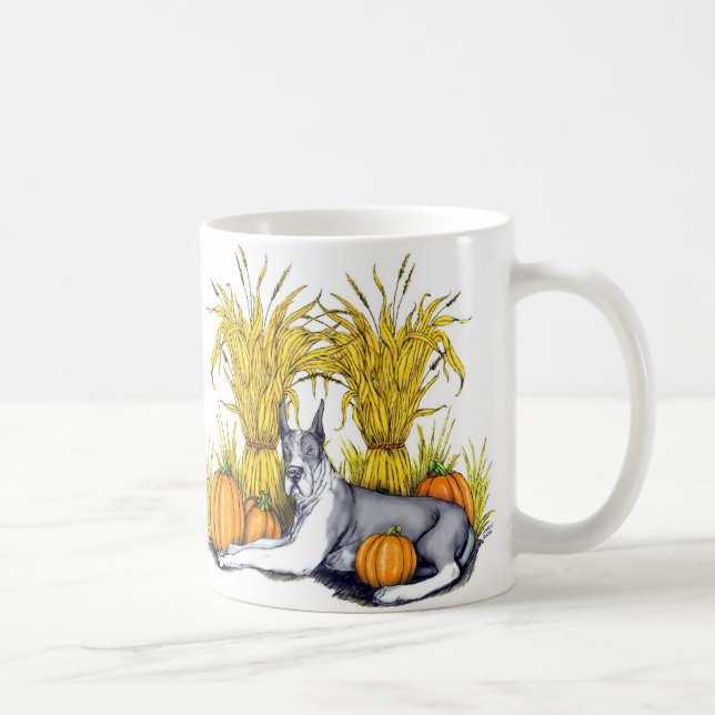 Great Dane Mantle Harvest Coffee Mug (Right)