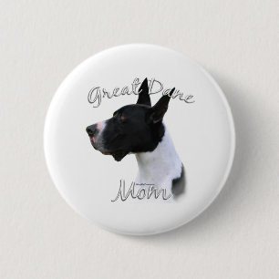 Great Dane (mantle) Mum 2 6 Cm Round Badge