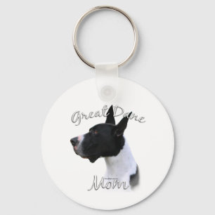 Great Dane (mantle) Mum 2 Key Ring