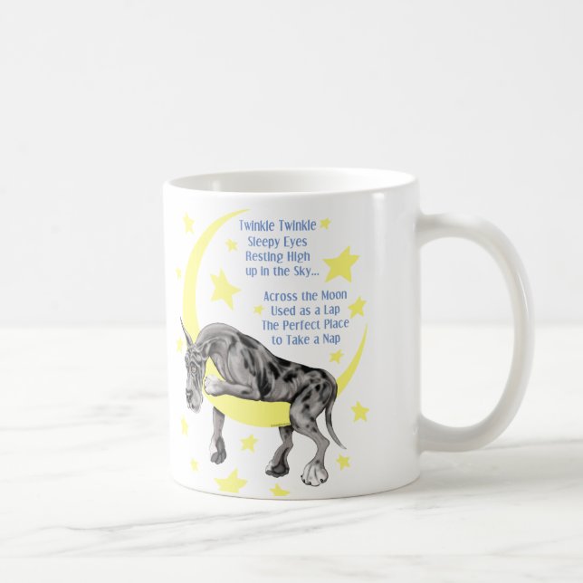 Great Dane Merle Twinkle Coffee Mug (Right)