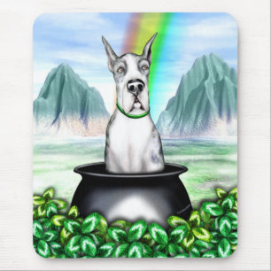 Great Dane MerleB Pot O Gold Mouse Mat