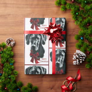 Great Dane Merry Christmas Wrapping Paper