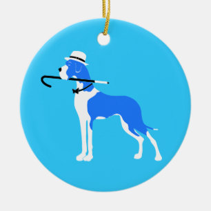 Great Dane Mister Ceramic Tree Decoration