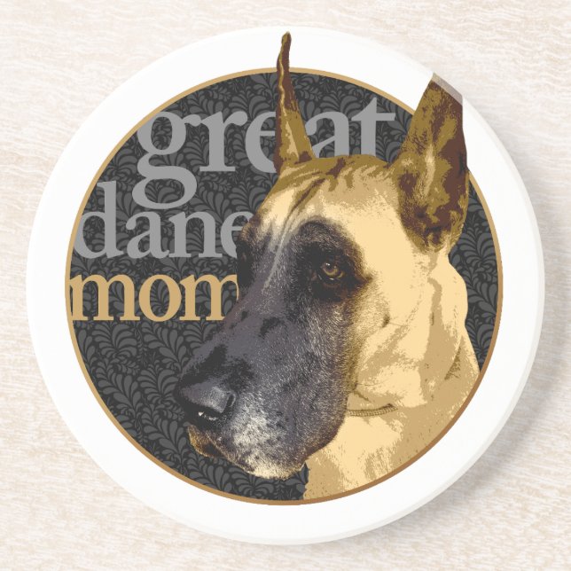 Great Dane Mum Coaster (Front)