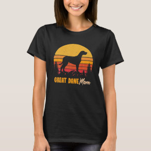 Great Dane Mum Mama Vintage Retro Dog Women T-Shirt