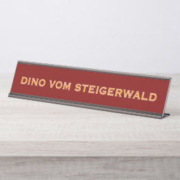 Great Dane Name Desk Name Plate