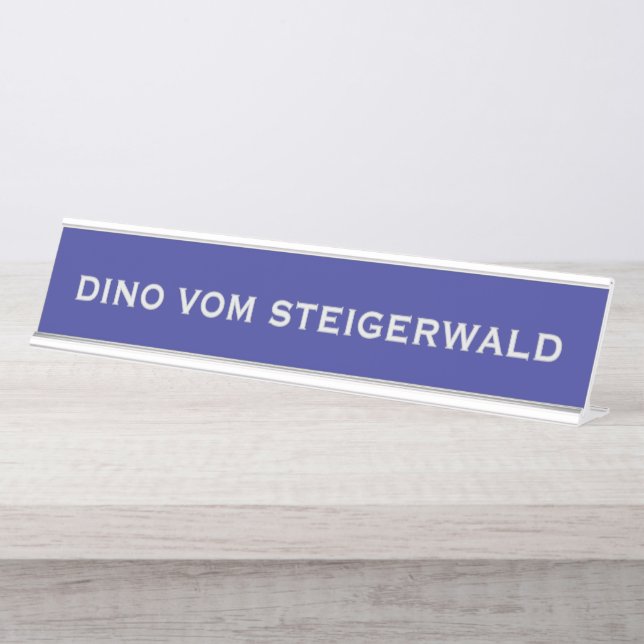 Great Dane Name  Desk Name Plate (Front)