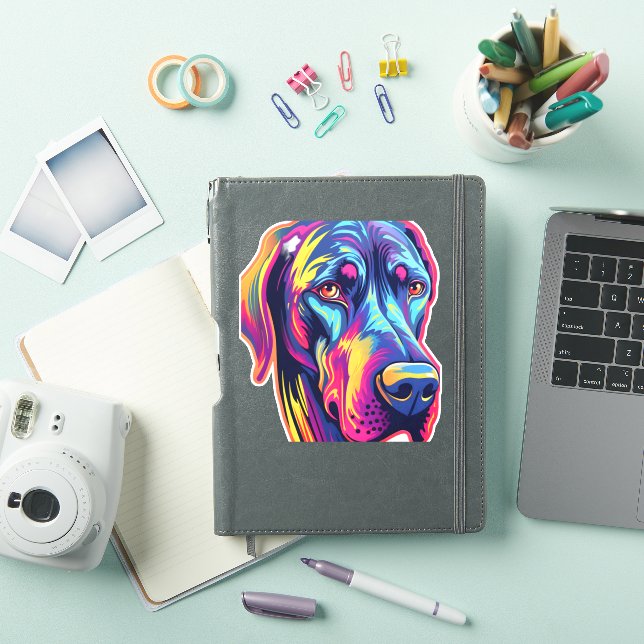 Great Dane Neon Design   (iPad Cover)