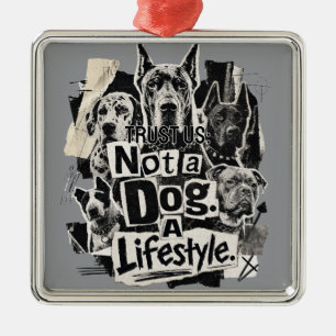 Great Dane: Not a dog, a Lifestyle Metal Tree Decoration