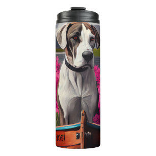 Great Dane on a Paddle: A Scenic Adventure Thermal Tumbler