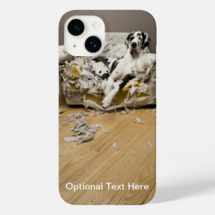Great Dane On Chewed Sofa iPhone 14 Case