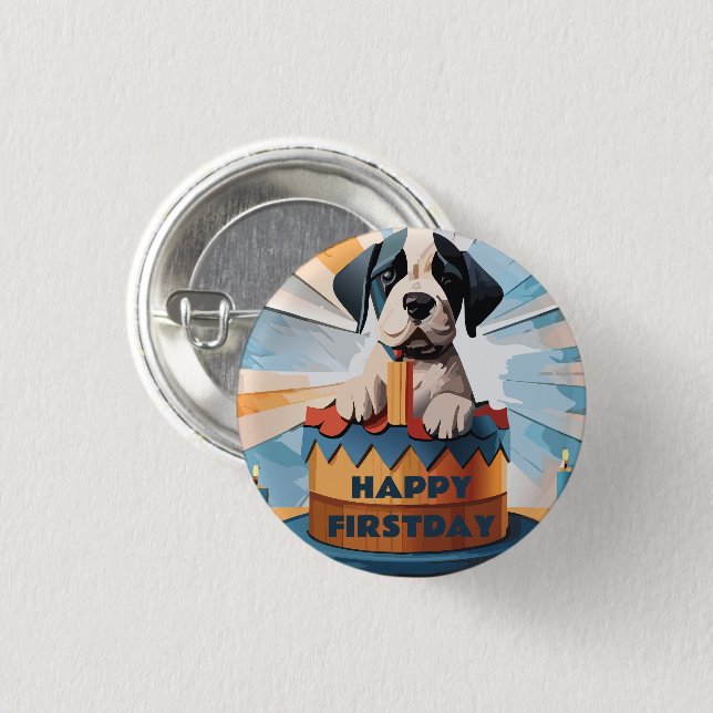 Great Dane Owner 3 Cm Round Badge (Front & Back)