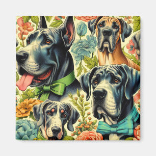 Great Dane Painting Magnet