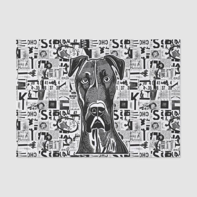 Great Dane Paper for decoupage or collage (Front)