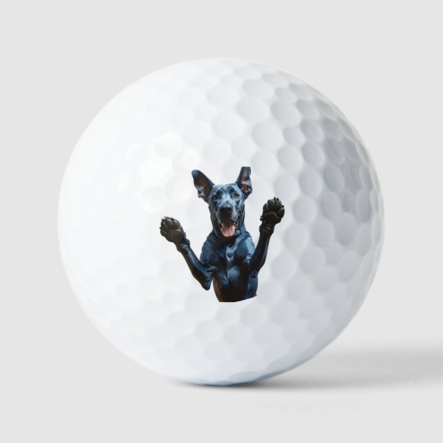 Great Dane personalised  Golf Balls (Front)