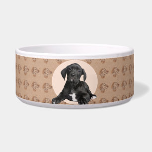 Great Dane Personalised Photo & Name Dog Bowl