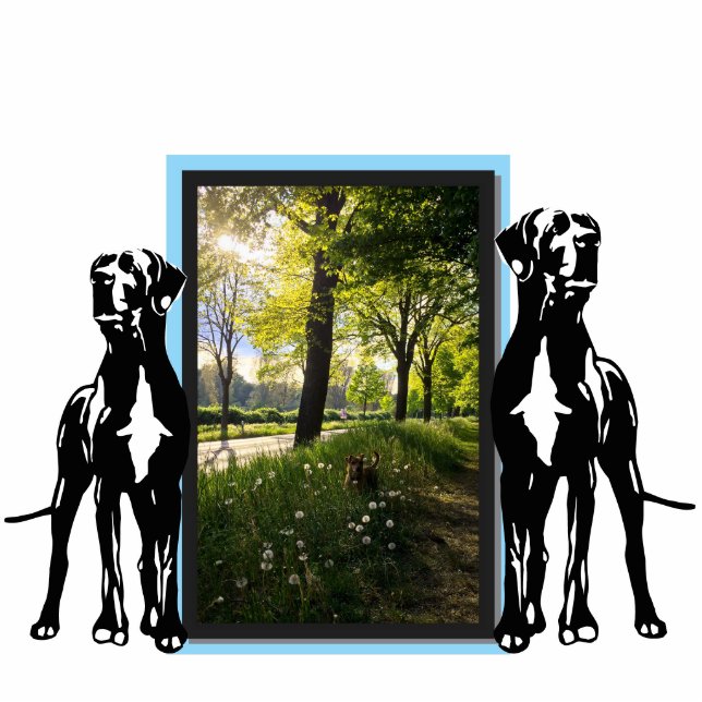 Great Dane photo frame Standing Photo Sculpture (Front)